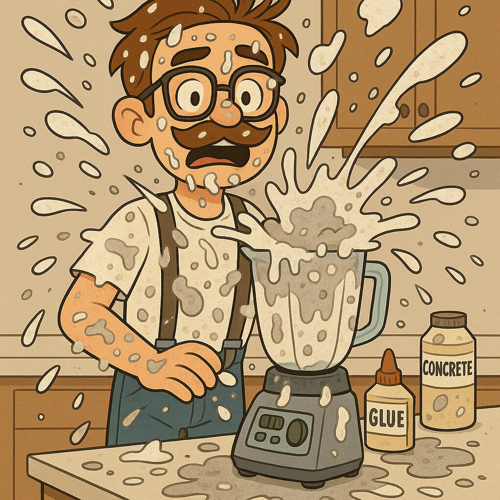 FenderBenderBumperMender mishap with the blender