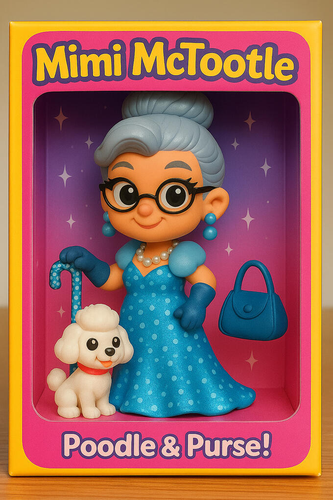 Mimi Mc Tootle and her poodle